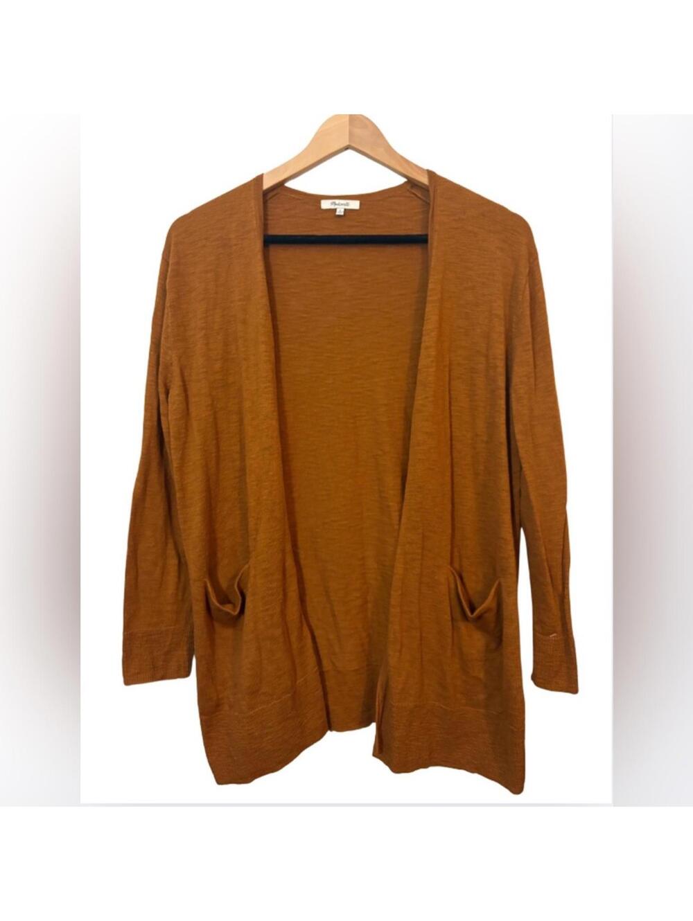 Madewell Medium Women's Tan Open Cardigan (Runs Large)
